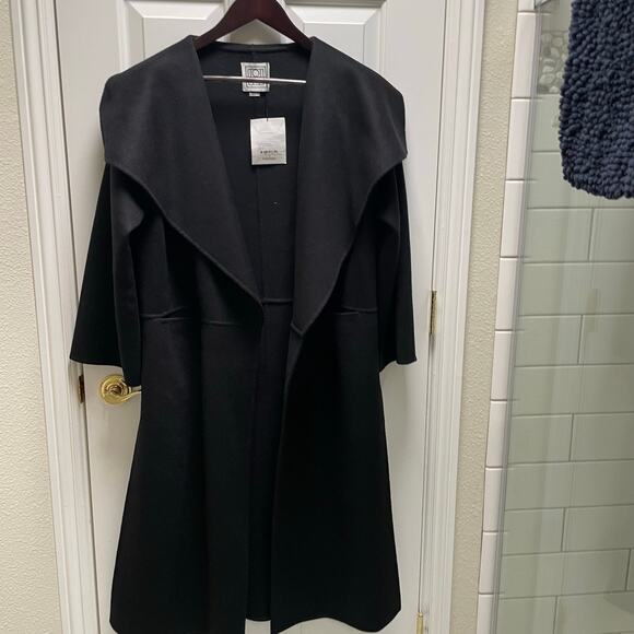 Toteme Signature Wool Cashmere Coat XXS, Black